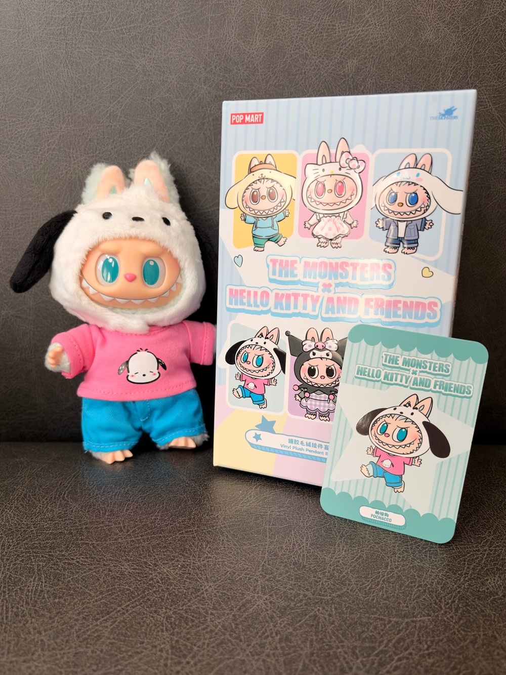 Pop Mart The Monsters x Sanrio Characters Vinyl Plush Pendant: Pochacco